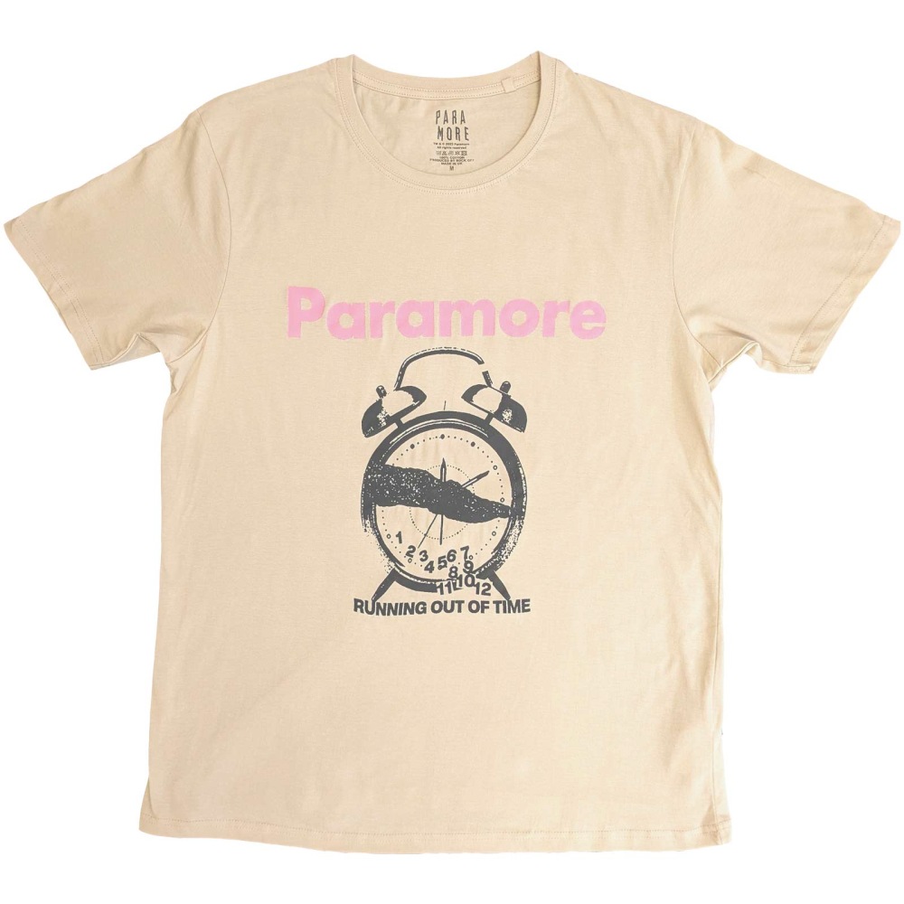 Paramore - Clock Heren Tshirt - Creme